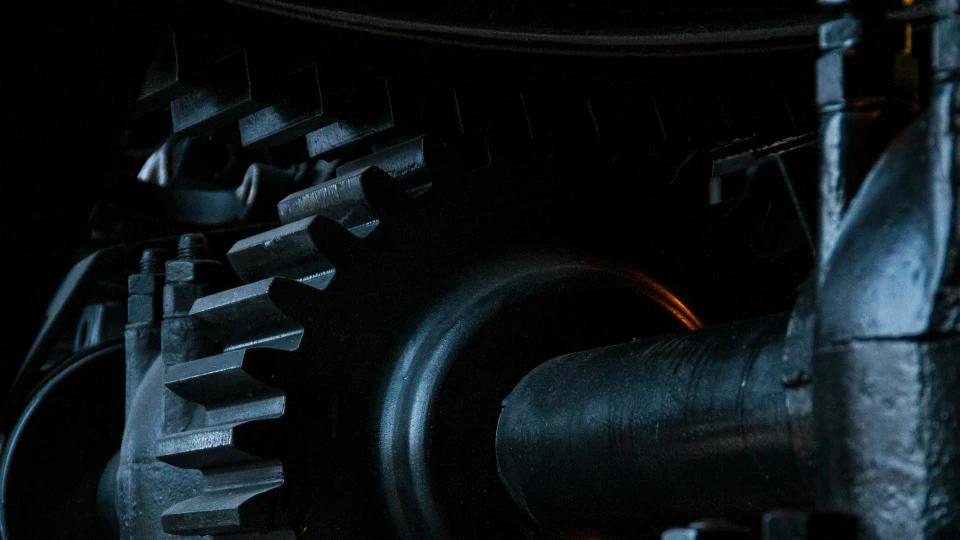 Close up of an industrial machine