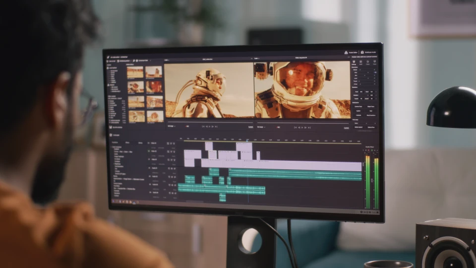 Movie editing workstation