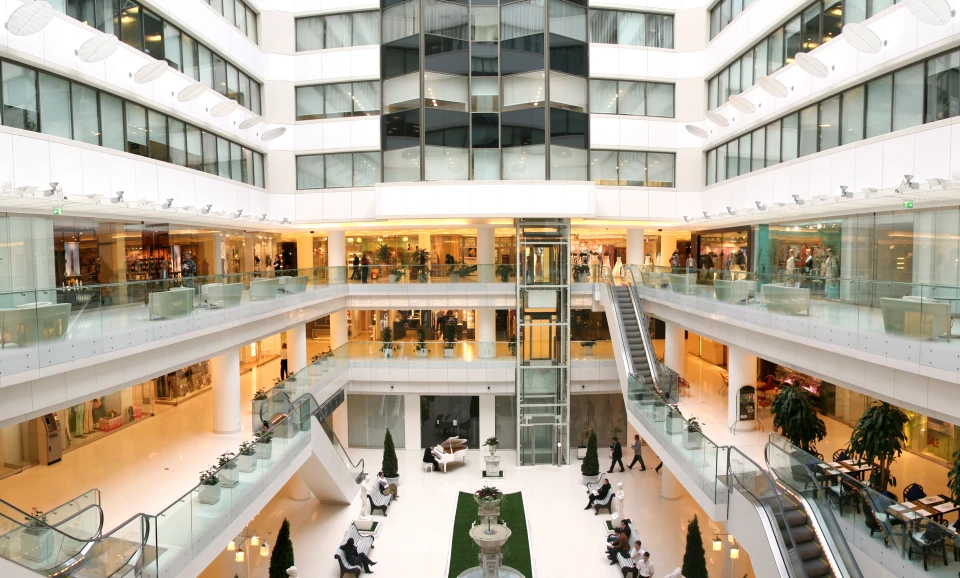 Retail mall interior