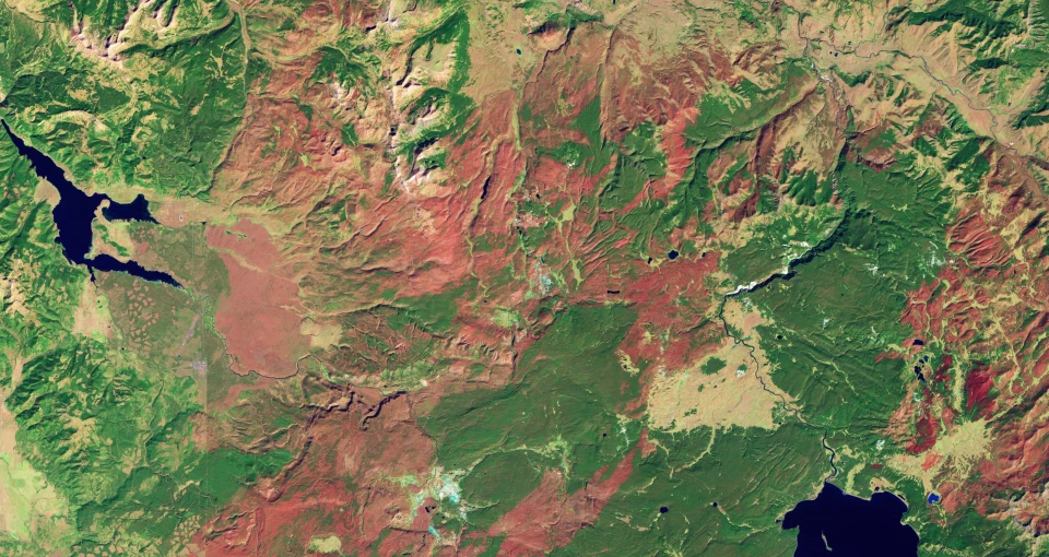 Image of Yellowstone postprocessed with AI